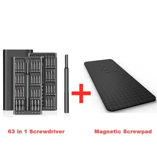 24/63 in 1 Multifunction Screwdriver Set Magnetic Screwdriver Bit Portabl CHK12N Carousel 1