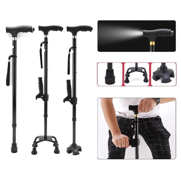 Safety Telescopic Stick Trusty Elderly Crutches Multifunctional Walking S CHK12N Carousel 2