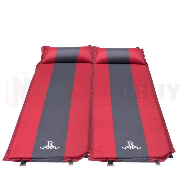 2 x Self Inflating Sleeping Mattress Mats Pad Air Bed Camping Hiking * Blue Carousel 17