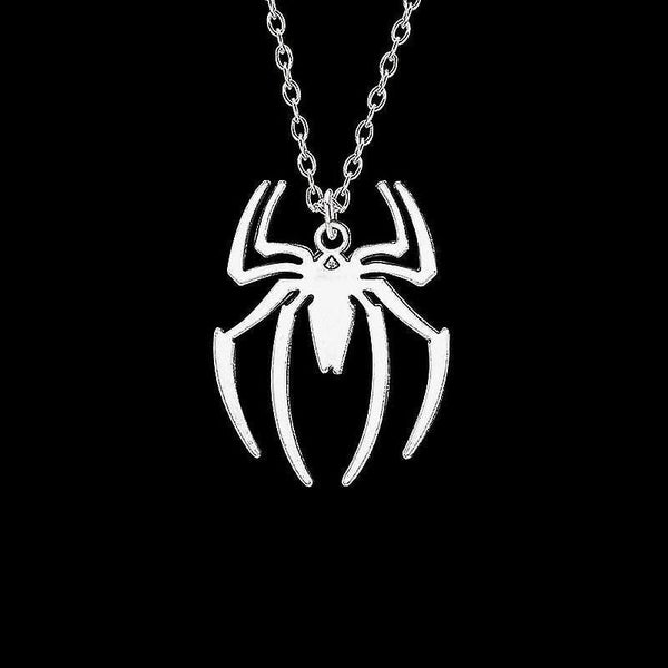 Kpop Fashion Spider Halloween Pendants Round Cross Chain Mens Carousel 1