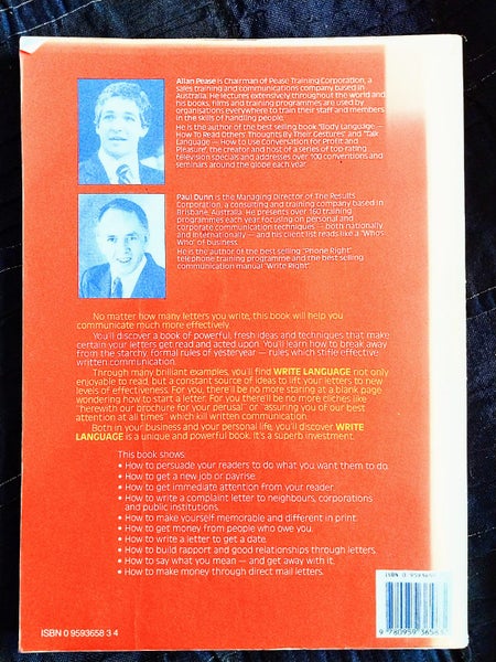 WRITE LANGUAGE - Alan Pease and Paul Dunn Carousel 2