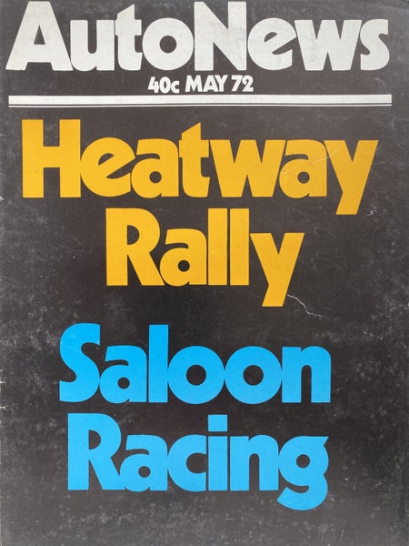 OLD MAGAZINE: Auto News - May 1972 Carousel 1
