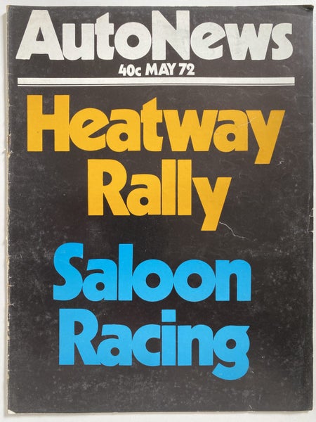 OLD MAGAZINE: Auto News - May 1972 Carousel 2