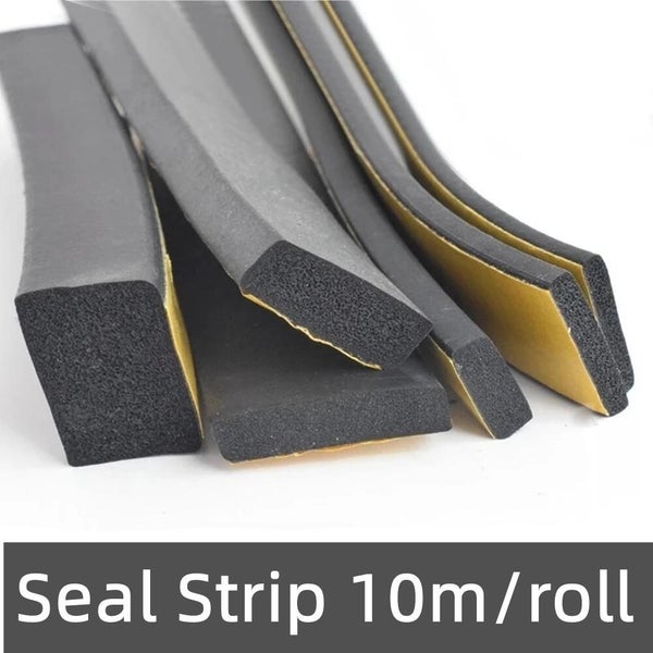 EPDM Self Adhesive Sponge Seal Strip Rubber Black Foam Strong Single-side CHK12N Carousel 1