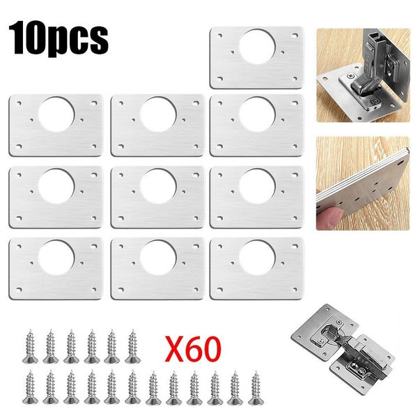 1/2/4/10Pcs Hinge Repair Plate Cabinet Furniture Drawer Table Scharnier S CHK12N Carousel 1