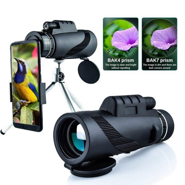 80X100 HD Powerful Monocular Telescope Phone Camera Zoom Starscope Tripod CHK12N Carousel 2