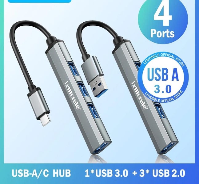 Lemorele USB Hub Type C Hub USB3.0 OTG 4 Port USB C HUB Multi Splitter Ad CHK12N Carousel 2