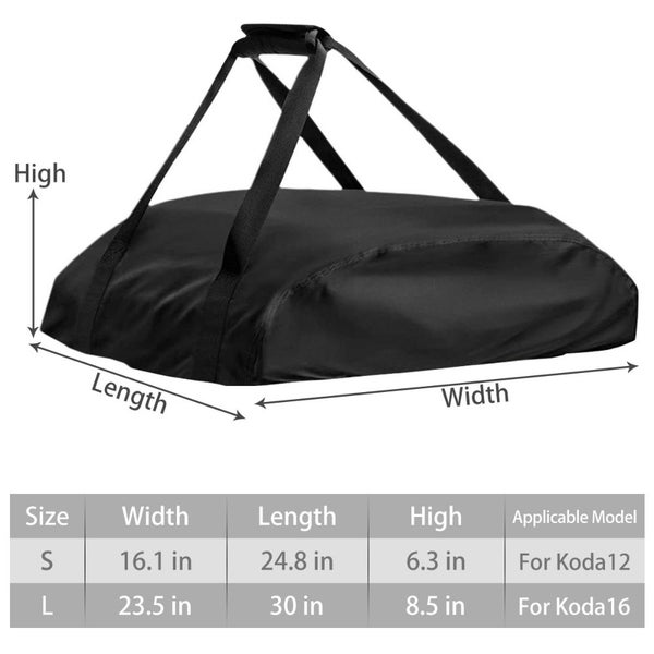 Pizza Oven Cover for Ooni Koda 12 16 Portable 420D Oxford Fabric Carousel 1