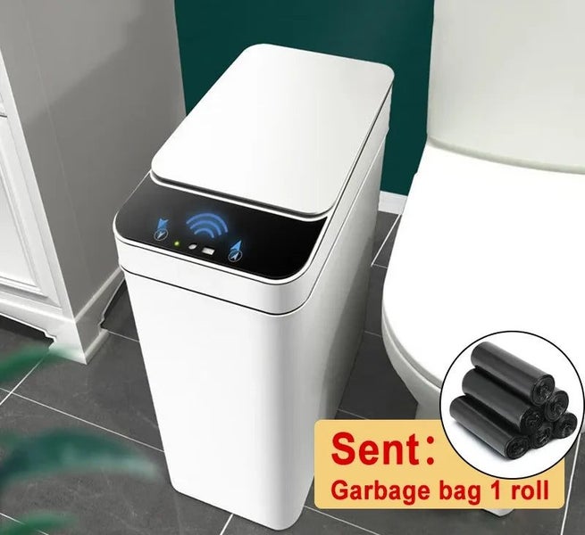 MICCK 12L Smart Trash Can Waterproof Automatic Sensor Garbage Can For Bat CHK12N Carousel 2