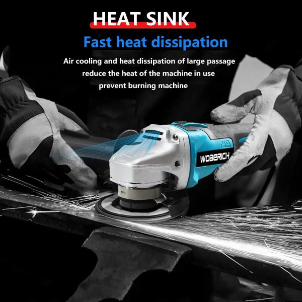 18V 125mm/100mm Brushless Cordless Impact Angle Grinder For Makita 18V Ba CHK12N Carousel 2