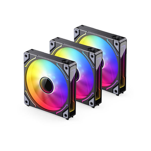 Jonsbo ZH-120B 3in1 ARGB 120mm 5V Forward Computer Case Fan - Black Carousel 1