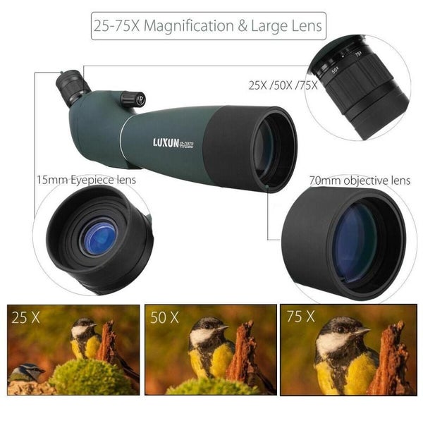 25-75x70 Telescope Night Vision HD Monocular Zoom Spotting Scope Monocula CHK12N Carousel 2