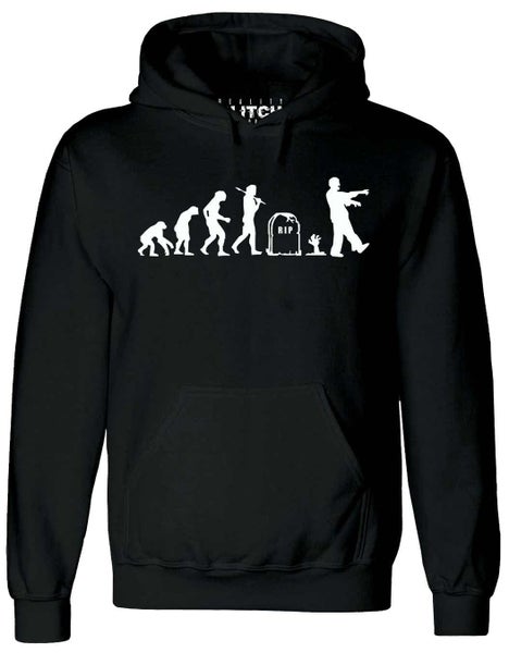 Men's Zombie Evolution Hoodie. Carousel 1