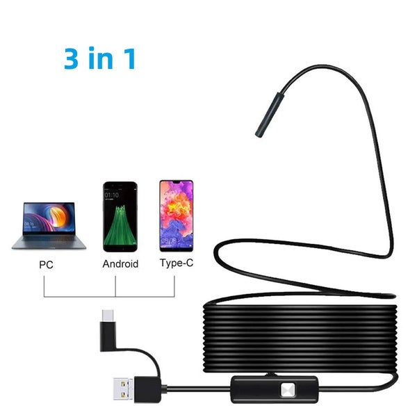 5.5mm Sewer Industrial Endoscope Piping Endoscopy Type C Flexible Snake CHK12N Carousel 2