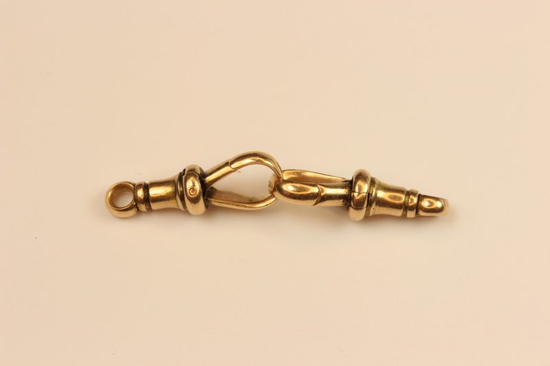 Antique 15ct Gold Fob Clips Carousel 6