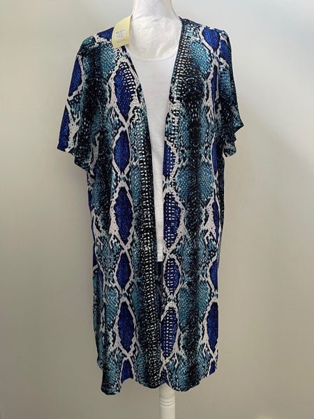 Beme Short Sleeve Snake Print Kimono ~ Size 22 Carousel 2