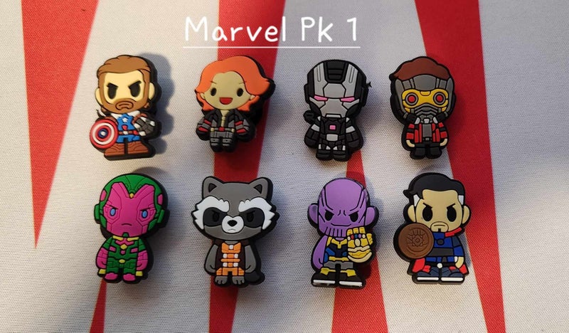 Marvel Superhero Shoe Charms Pack - Free Shipping** Carousel 1