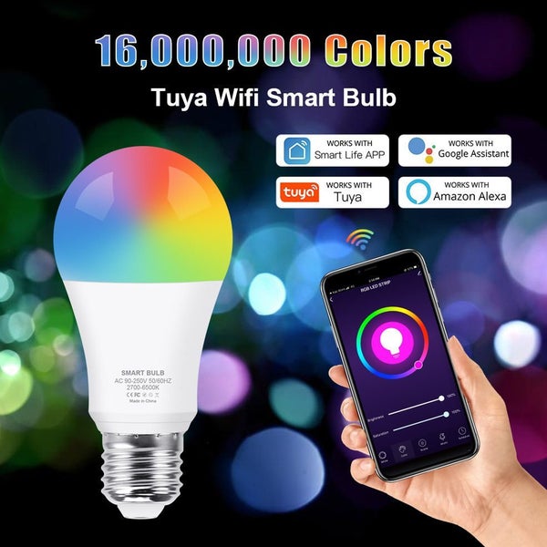 NEW Wifi Smart Bulb E27 Socket 15W Carousel 1