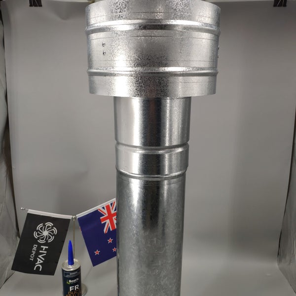 Galvanized Roof Cowl 150Ø & Roof Flashing Kit Carousel 1