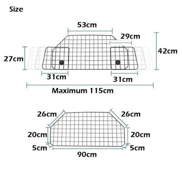 PTN NEW Car Barrier Car Pet Dog Barrier Safety Fence Sale Sale Carousel 2