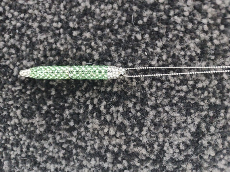 Long Decorative Fancy Pen Necklace Carousel 3