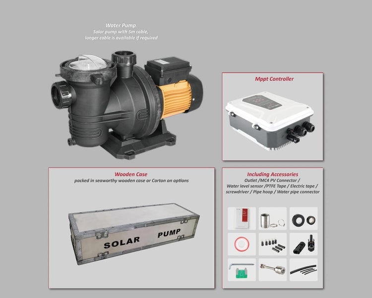 2025 Latest Upgrade 1200W Solar Swimming Pool Pump Kit62968312344705113