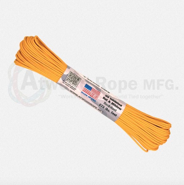 Atwood Paracord 275 - Air Force Gold - 2.4mm - 15m Carousel 1
