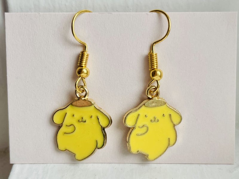 ^•^1 x Earrings - Pompompurrin Danglies Sanrio earrings Carousel 1
