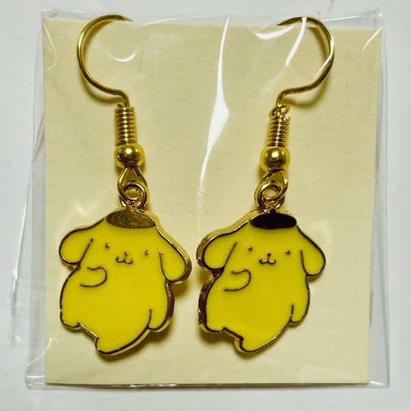 ^•^1 x Earrings - Pompompurrin Danglies Sanrio earrings Carousel 3