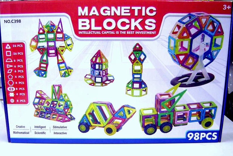 Magnetic Building Set - 98 Pieces Carousel 1