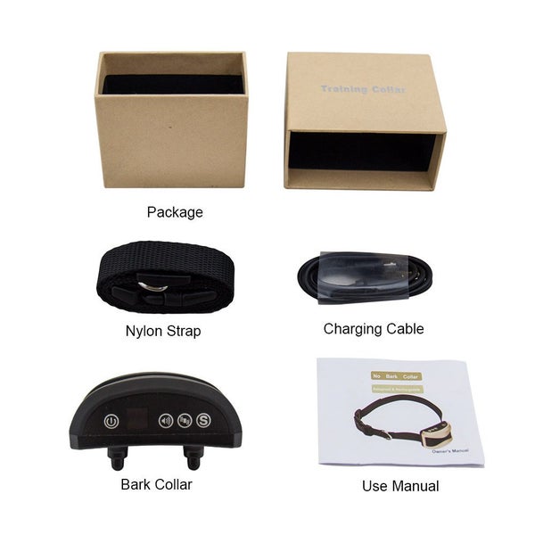 No shock re-chargeable anti-bark dog collar #988 Carousel 1