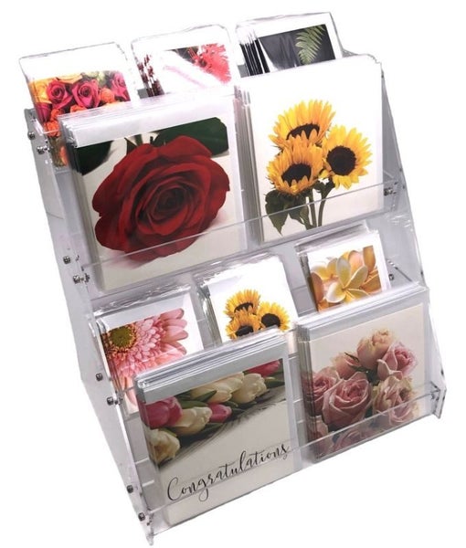 Cards Acrylic Display Stand Carousel 1