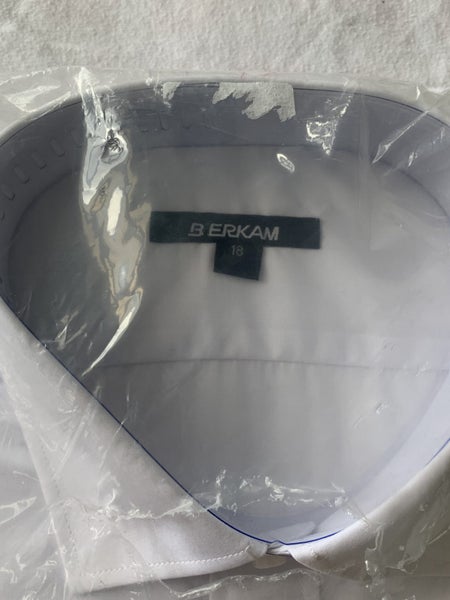 WHITE BUSINESS SHIRT - POLY COTTON SIZES 17-21 SEE BELOW63614957783297111