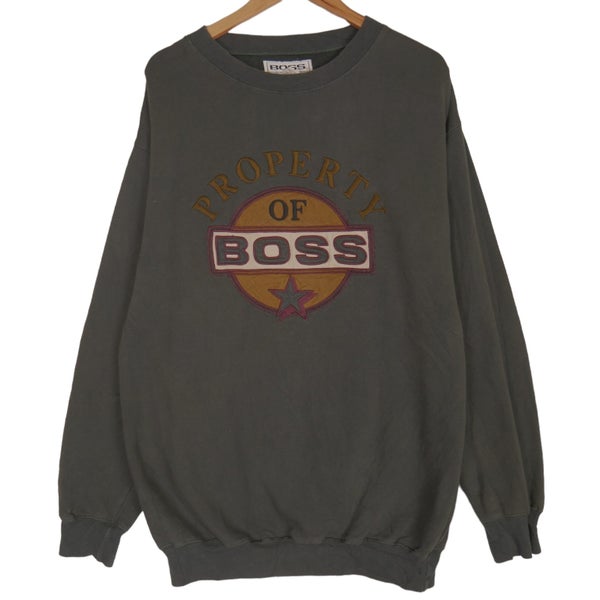 Vintage 90s Hugo Boss Embroidered Sweatshirt Large Carousel 1