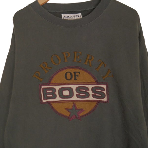 Vintage 90s Hugo Boss Embroidered Sweatshirt Large Carousel 2