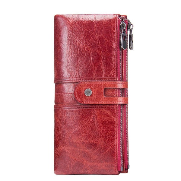 Women's Genuine Leather Purse TC8152 | TOUCHANDCATCH NZ Carousel 1