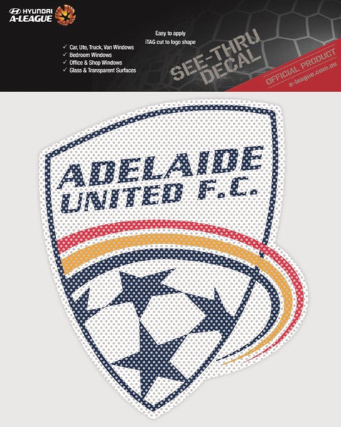 Adelaide United A-League 4WD Car Glass See-Thu Decal Sticker Carousel 1