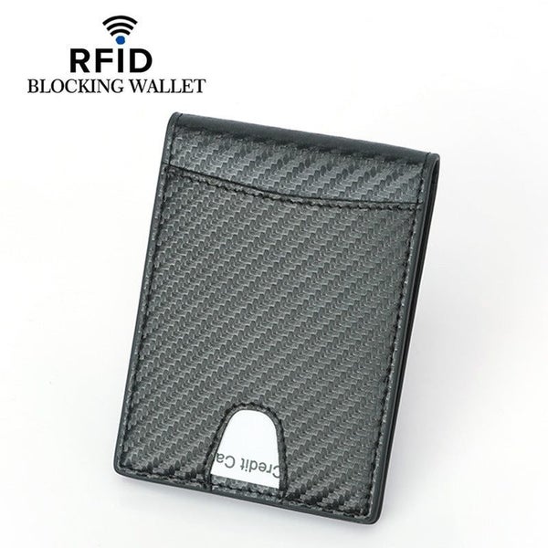 Men's RFID Carbon Fiber Bi-fold Wallet 306 | TOUCHANDCATCH NZ Carousel 1
