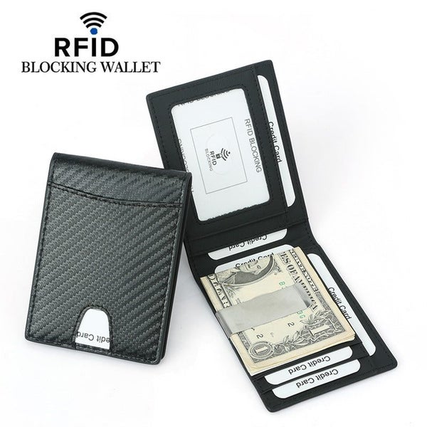 Men's RFID Carbon Fiber Bi-fold Wallet 306 | TOUCHANDCATCH NZ Carousel 2