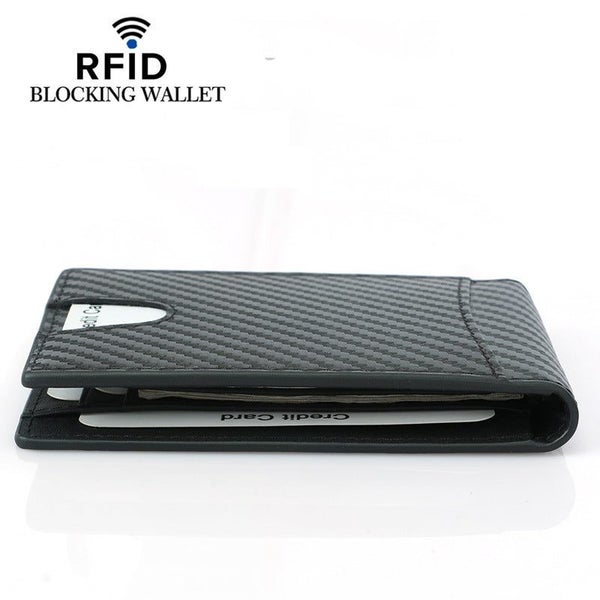 Men's RFID Carbon Fiber Bi-fold Wallet 306 | TOUCHANDCATCH NZ Carousel 5