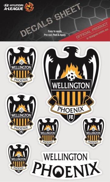 Wellington Phoenix A-League 4WD Car Bike 7 Decal Sticker Sheet Carousel 1