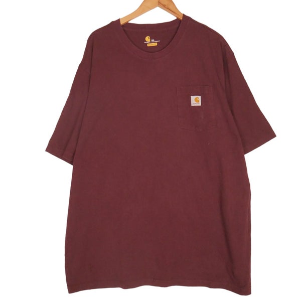 Carhartt Maroon Pocket Tee 3XL Carousel 1