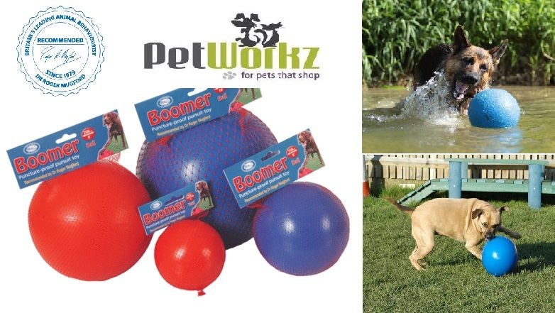 DOG TOY BOOMER TOUGH BALL SMALL 110MM Carousel 1