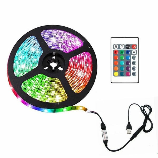 DC 5V 5050 RGB LED Strip Light TV Back Lighting Kit Carousel 1