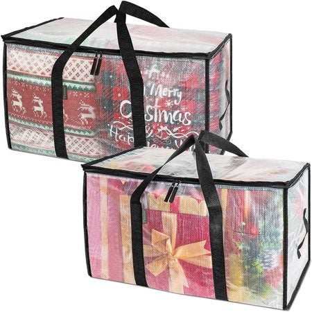Oversized Moving Bags with Reinforced Handles, Heavy-Duty Storage Tote 2-Pack Carousel 1