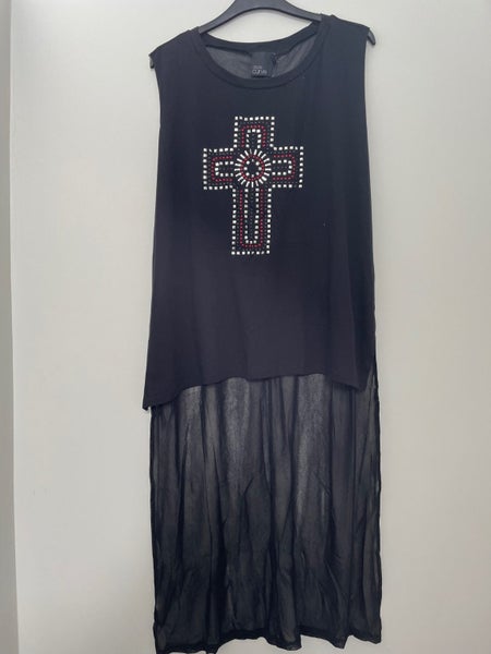 ASOS Embellished Cross Dip Back Top ~ Sizes 20 & 22 Carousel 1