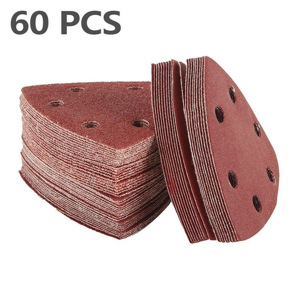 60PC 90mm Sanding Sheets Triangle Delta Carousel 1