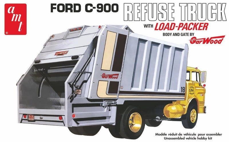 AMT 1:25 Ford C-900 Gar Wood Load PackerGarbage Truck Carousel 1