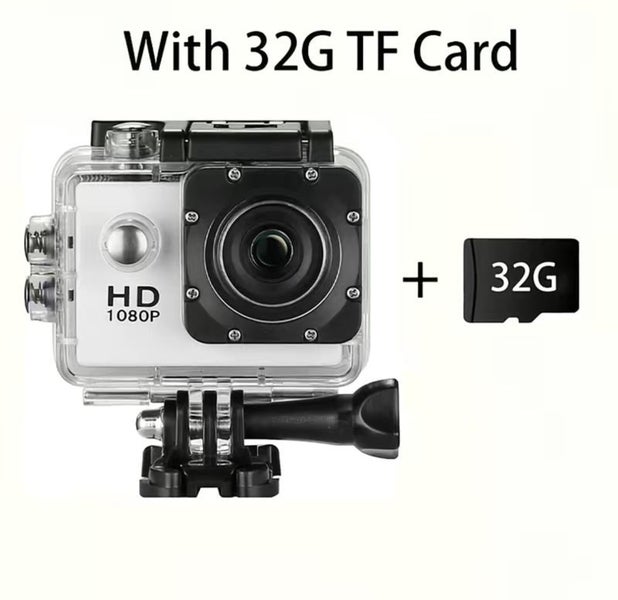 Waterproof Action Camera - 1080P 12MP Full HD Sports Cam Underwater 30M! Carousel 1