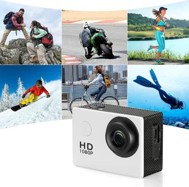 Waterproof Action Camera - 1080P 12MP Full HD Sports Cam Underwater 30M! Carousel 8